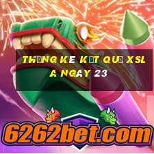 THỐNG KÊ KẾT QUẢ XSLA ngày 23