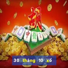 30 tháng 10 xổ số miền nam