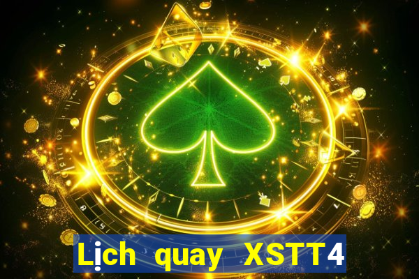 Lịch quay XSTT4 ngày 19