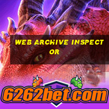 web archive inspector