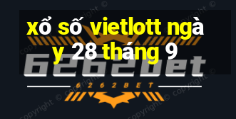 xổ số vietlott ngày 28 tháng 9