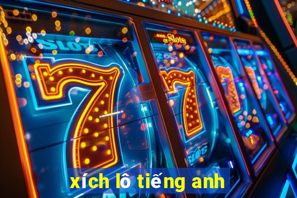 xích lô tiếng anh