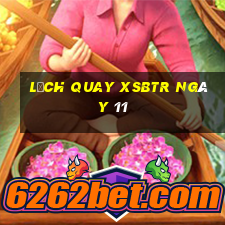 Lịch quay XSBTR ngày 11