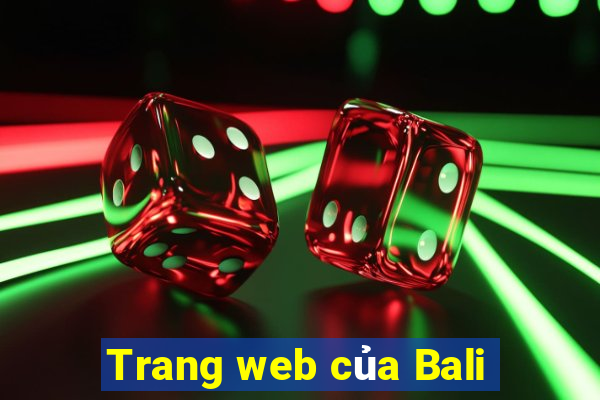 Trang web của Bali