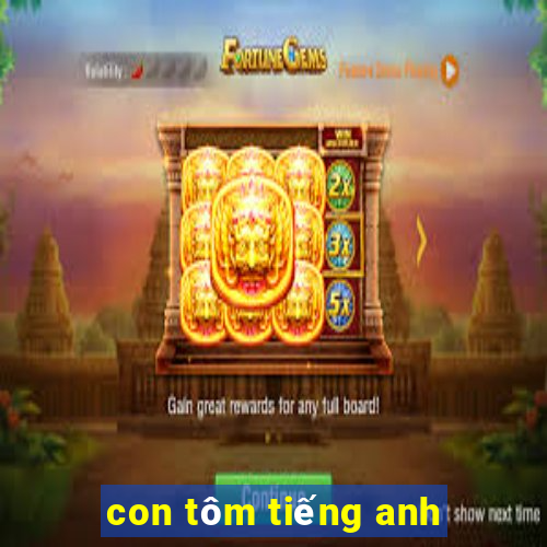 con tôm tiếng anh