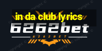 in da club lyrics