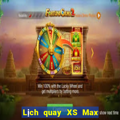 Lịch quay XS Max 3D ngày 5